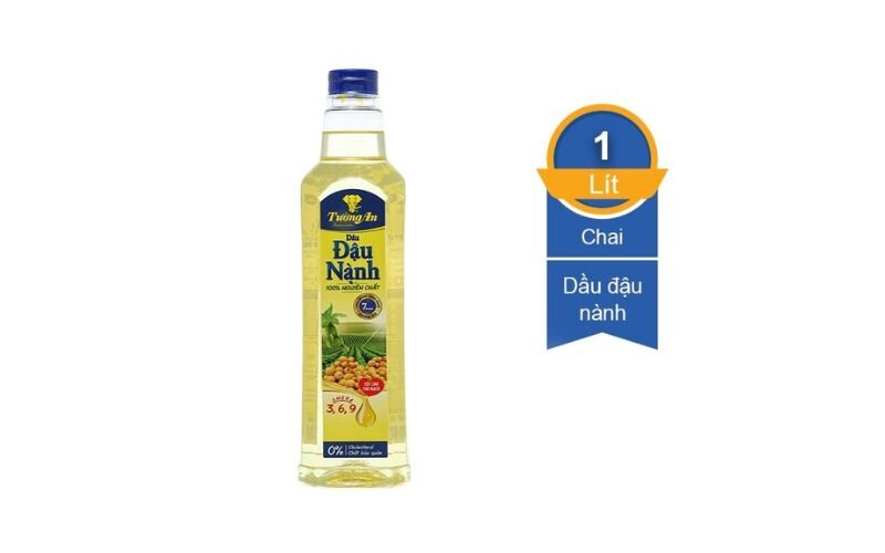 Dầu đậu nành 100% nguyên chất Tường An chai 1 lít