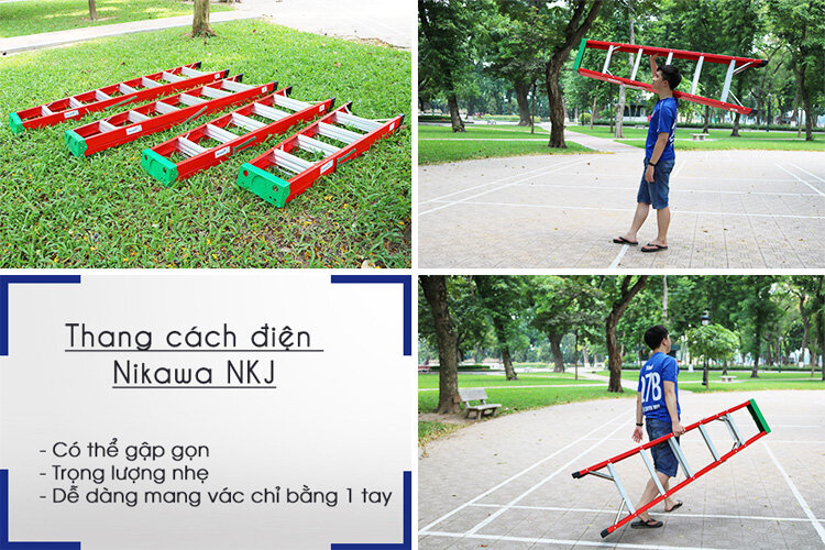 Thang cách điện chữ A Nikawa NKJ-8C
