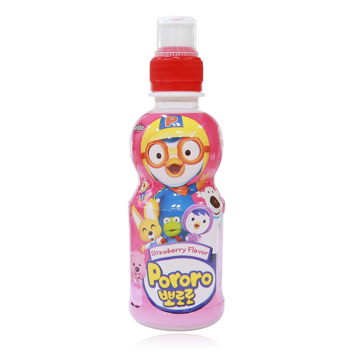 Nước uống Pororo vị dâu chai 235ml  Nước uống Pororo vị dâu chai 235ml