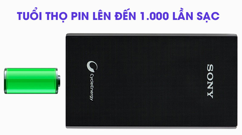Pin sạc dự phòng Polymer 5.800 mAh Sony CP-E6-BC