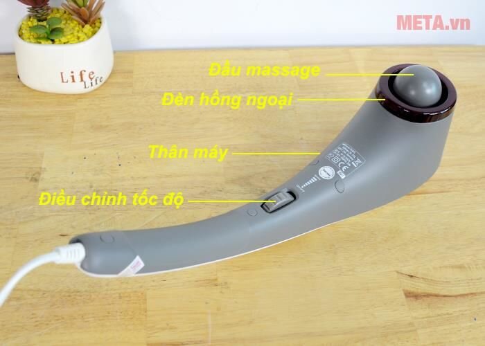Máy massage cầm tay đèn hồng ngoại Beurer MG55