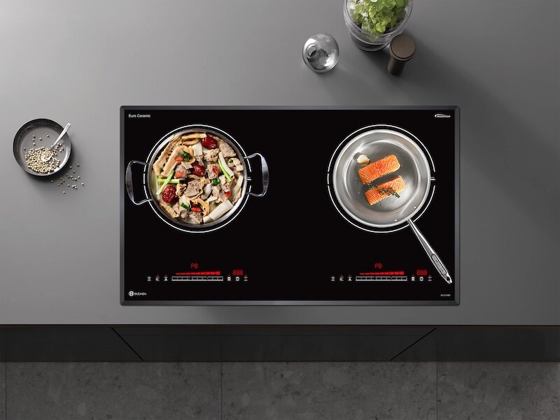 Bếp từ Buchen 2 vùng nấu BUC335ID được thiết kế lắp âm độc đáo