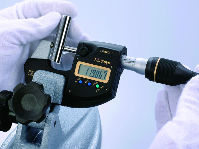 Panme đo ngoài điện tử Mitutoyo có màn hình LCD Panme đo ngoài điện tử Mitutoyo