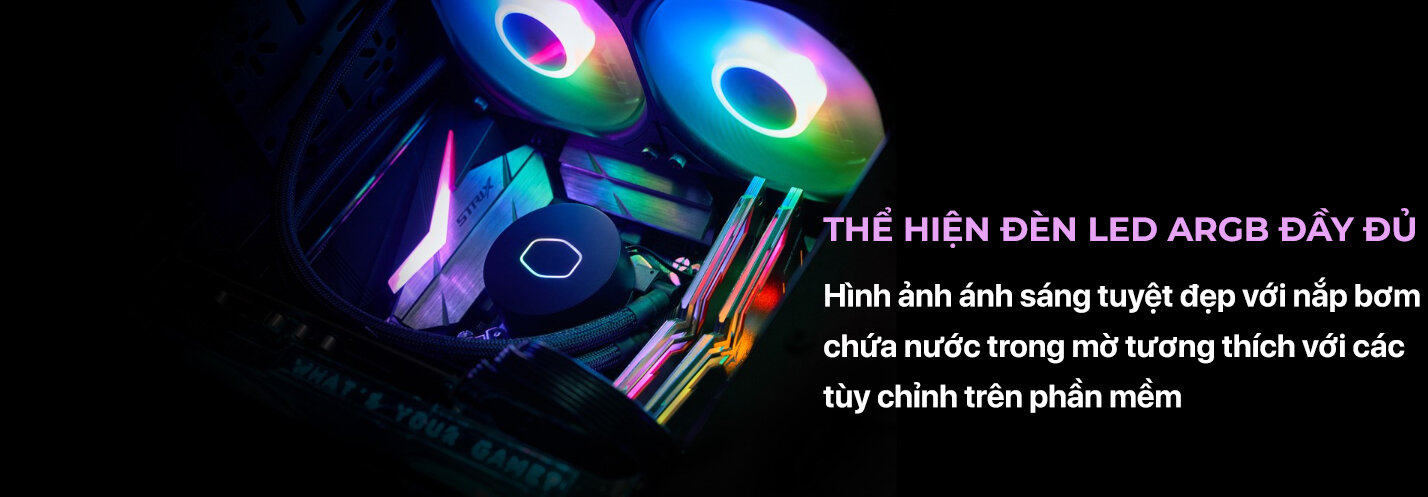 Tản nhiệt nước CPU Cooler Master Masterliquid ML240L ARGB V2 ( Kèm sẵn Backplate 1700 ) 