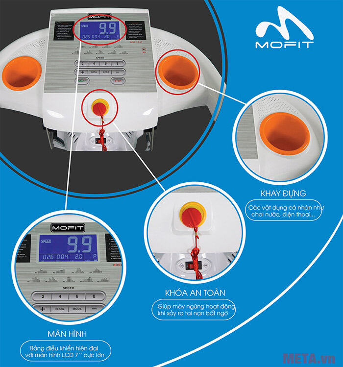 Máy chạy bộ điện đa năng Mofit Enjoy 315 (MHT-240A)