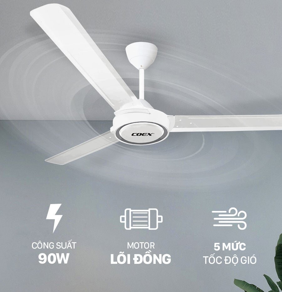 Quạt trần 3 cánh Coex CCF-7113A 