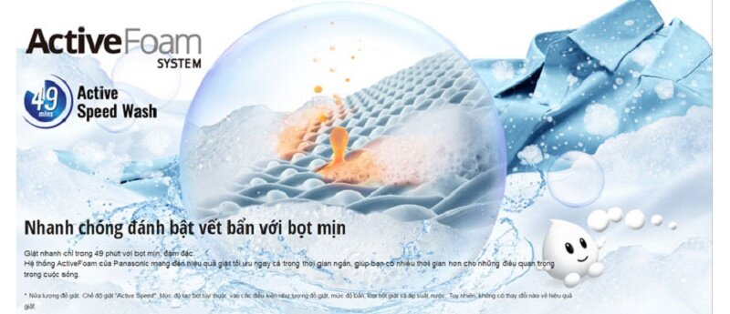 Máy giặt Panasonic Inverter 8 kg NA-128VG6WV2