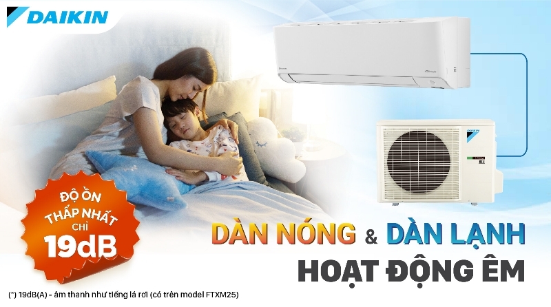 Điều hòa Daikin Inverter 9000 BTU 2 chiều FTXM25XVMV gas R-32 Điều hòa Daikin Inverter 9000 BTU 2 chiều FTXM25XVMV gas R-32