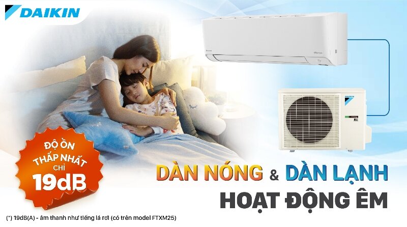 Điều hòa Daikin Inverter 9000 BTU 2 chiều FTXM25XVMV gas R-32