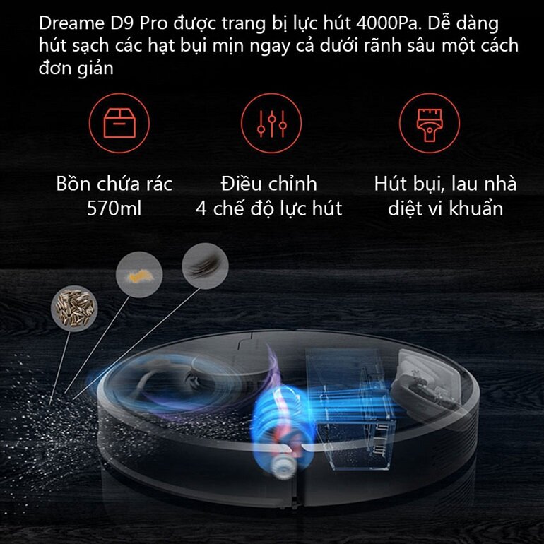 Robot hút bụi Dreame D9 Pro