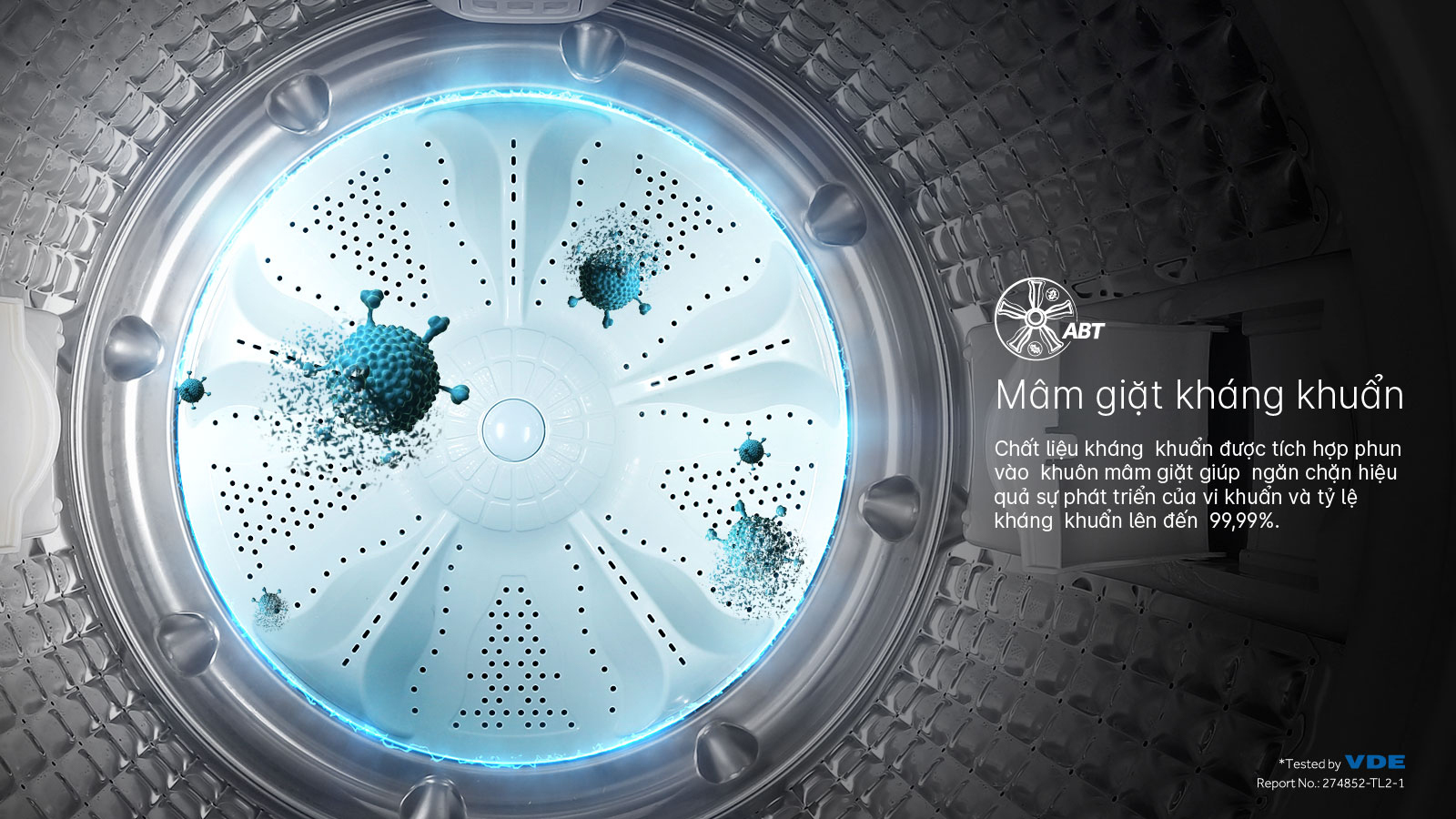 Máy giặt Aqua Inverter 10 kg AQW-DR101GT.BK 2 Máy giặt Aqua Inverter 10 kg AQW-DR101GT.BK