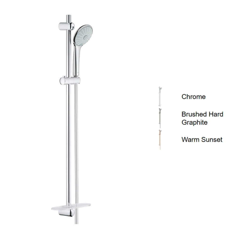 Bộ thanh trượt tay sen tắm 3 chế độ Euphoria 110 Massage GROHE 27226001 và các phiên bản mạ màu cực kì sang trọng