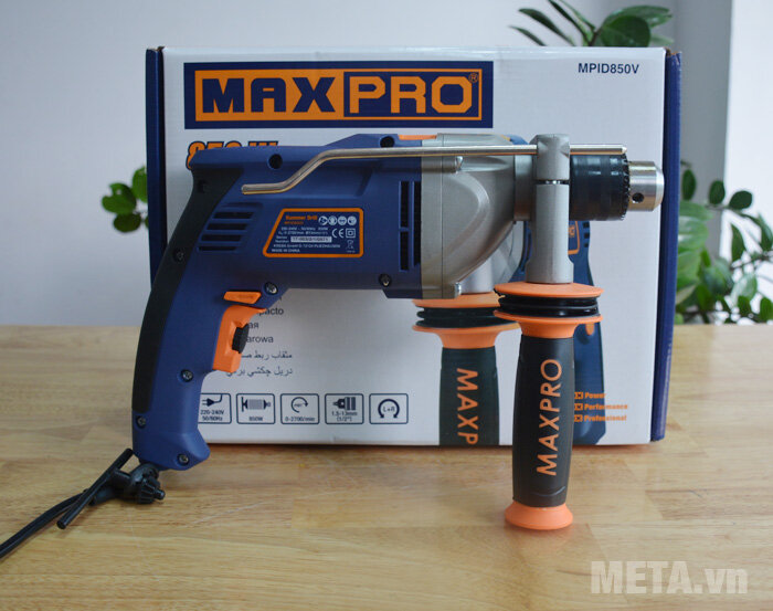 Máy khoan động lực đầu kẹp Maxpro MPID850V 13mm