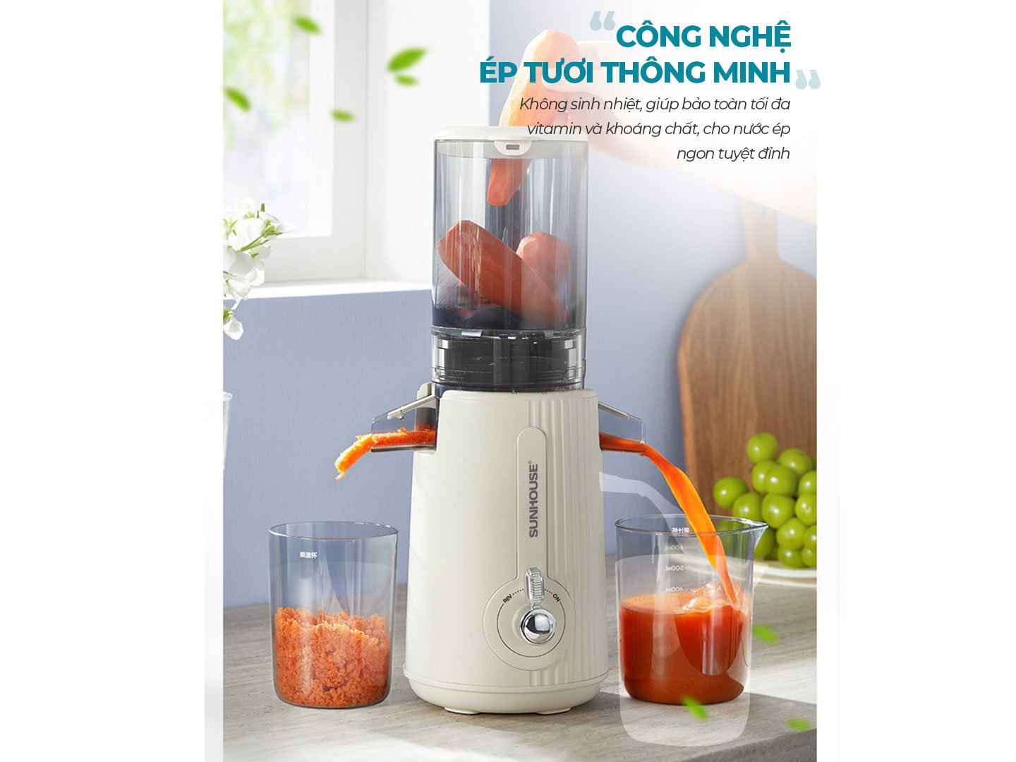 Máy ép chậm Sunhouse  