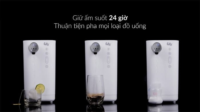 Nhiệt độ giữ nhiệt lên đến 24 giờ