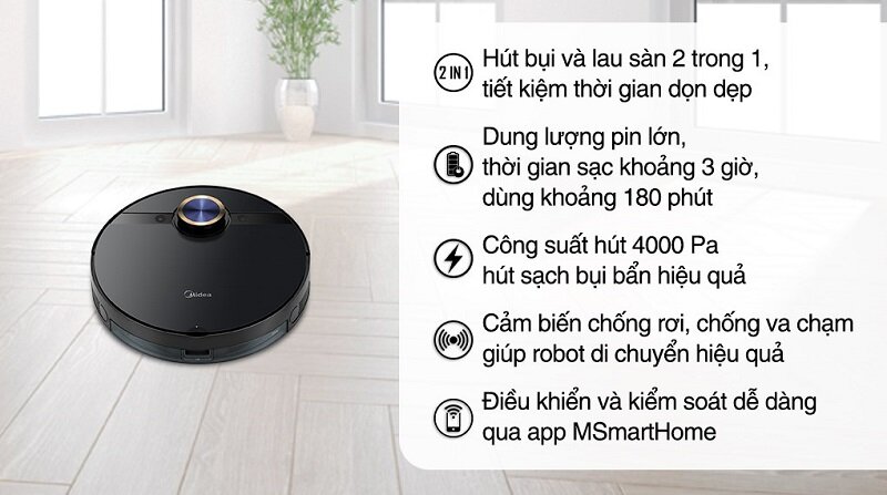 Robot hút bụi Midea M7 Pro