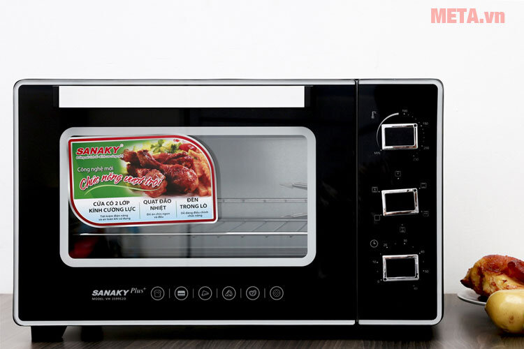 Lò nướng Sanaky VH-3599S2D (35 lít, màu đen)