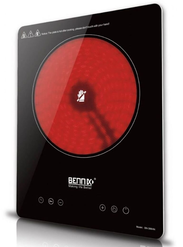Bếp hồng ngoại dương 1 vùng nấu Bennix BN-388HN