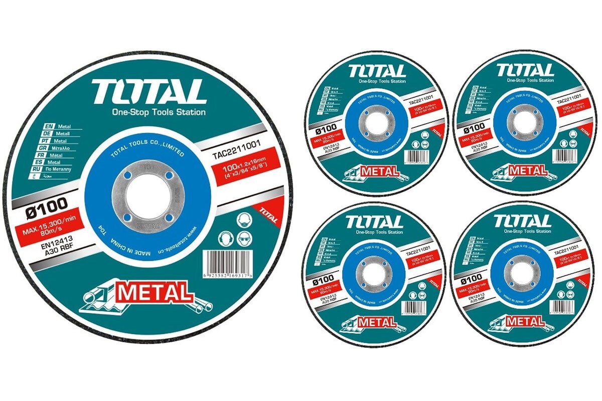 Đĩa mài kim loại 125mm Total TAC2231251SA ( TAC2231251 )