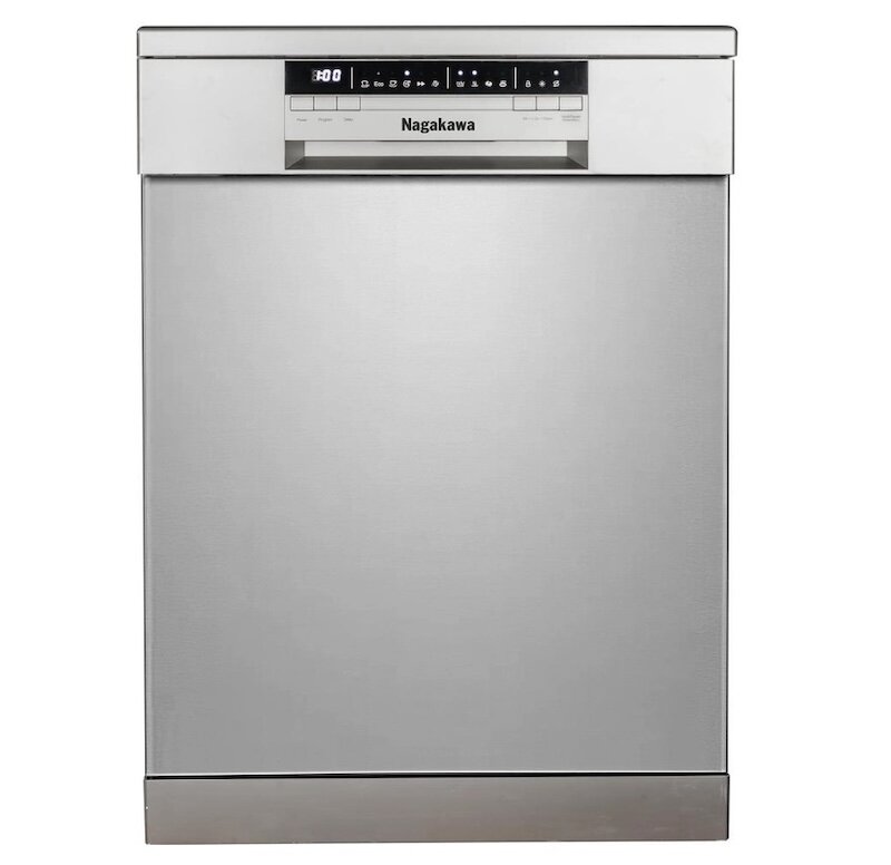 Máy rửa bát Nagakawa NAG3601M15 được thiết kế với gam màu bạc tinh tế