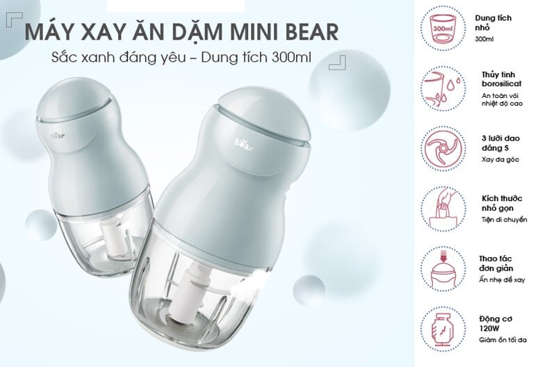 Ưu điểm nổi bật của máy xay mini Bear