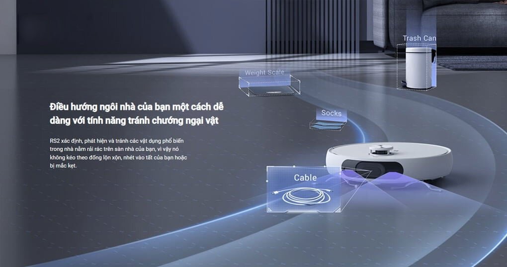 Robot hút bụi và lau nhà 