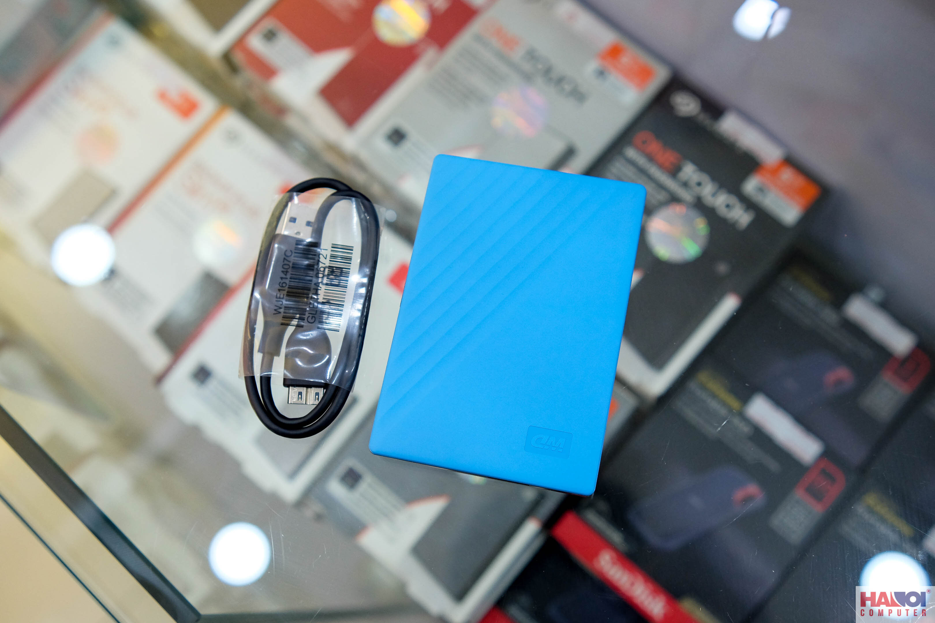 Ổ cứng gắn ngoài 2TB 2.5 inch WD My Passport WDBYVG0020BBL-WESN USB 3.2 màu xanh