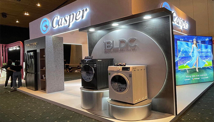 Máy giặt Casper có thiết kế tối giản