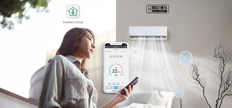 Điều hòa Panasonic Inverter 18000 BTU 2 chiều CU/CS-XZ18BKH-8 khả năng kết nối với wifi