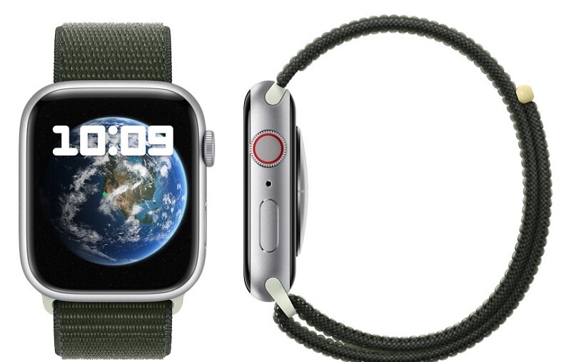 Apple Watch S9 45mm viền nhôm dây silicone theo dõi sức khỏe