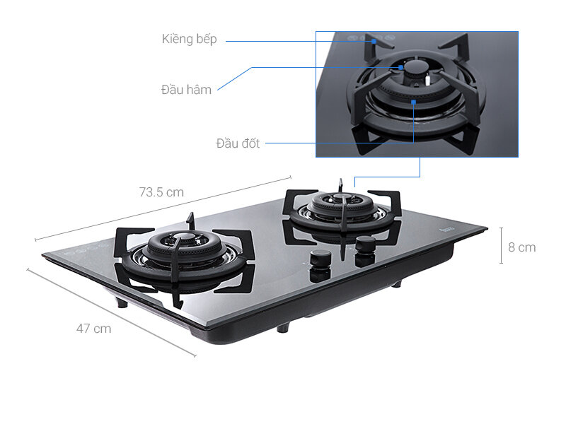 Bếp gas âm Teka GK LUX 73 2G