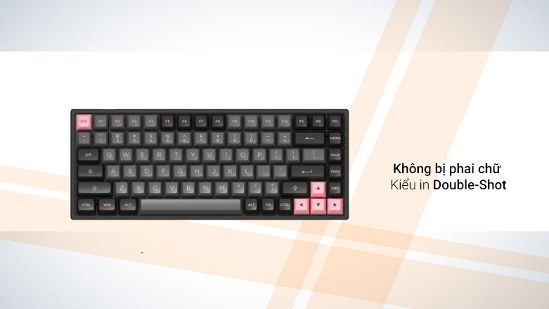 Bàn phím cơ Akko 3084 V2 ASA Black Pink| Kiểu in hiện đại
