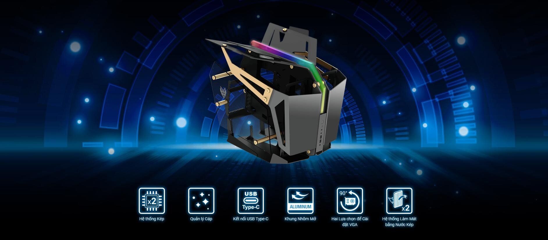 Vỏ Case FSP CMT710 (Full Tower/ Màu Đen) giới thiệu