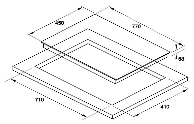 Bếp từ 3 vùng nấu Hafele HC-IF77D 536.61.665