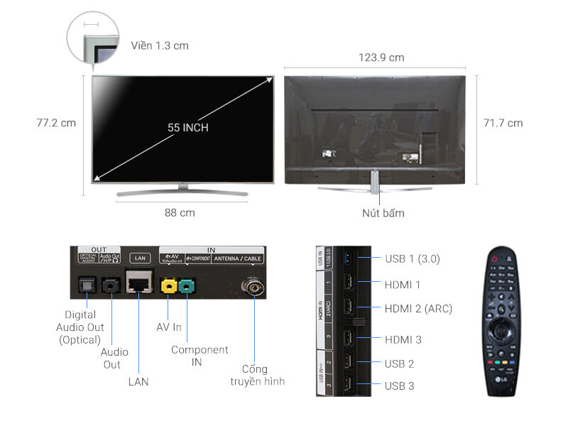 Smart Tivi LG 55 inch 55UH770T
