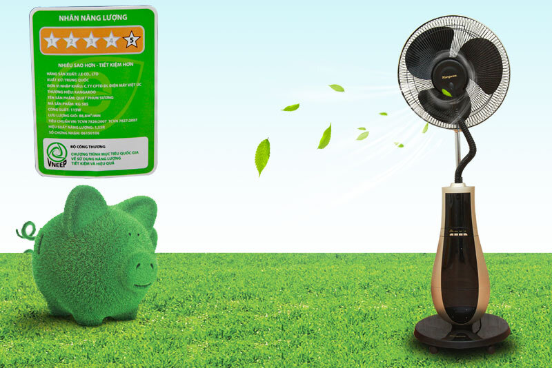 Quạt phun sương Kangaroo KG558 Quạt phun sương Kangaroo KG558