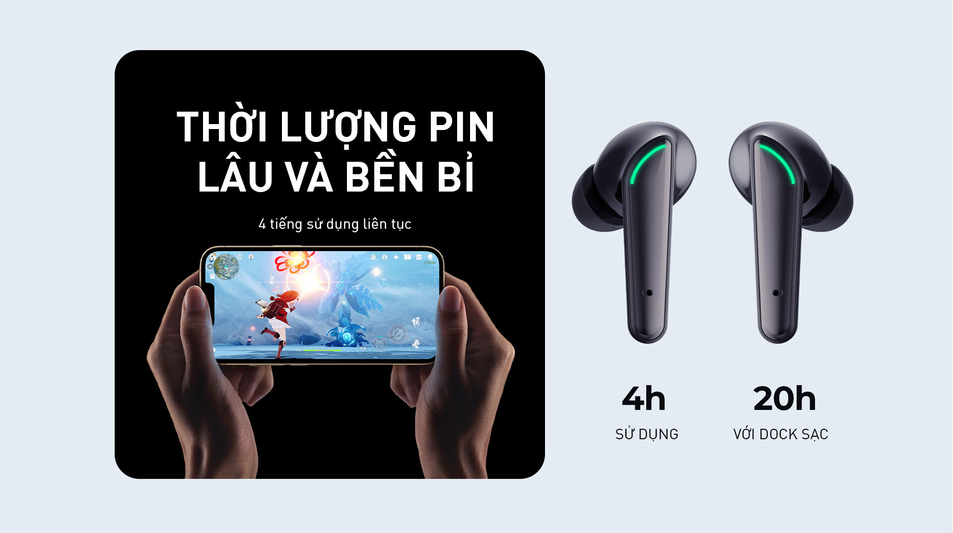 Tai nghe Bluetooth True Wireless Havit TW920 Đen