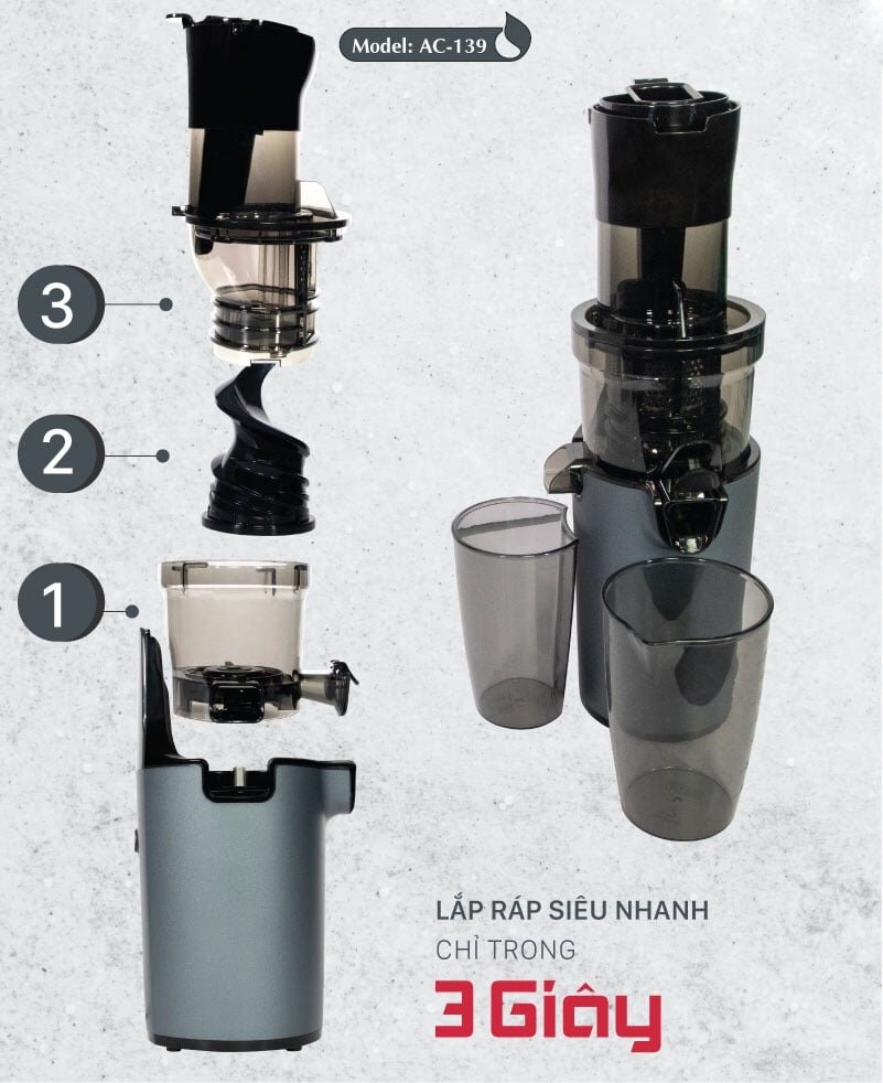 Máy ép chậm AC-139