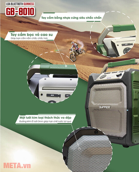 Loa kéo bluetooth Guinness GB-8010