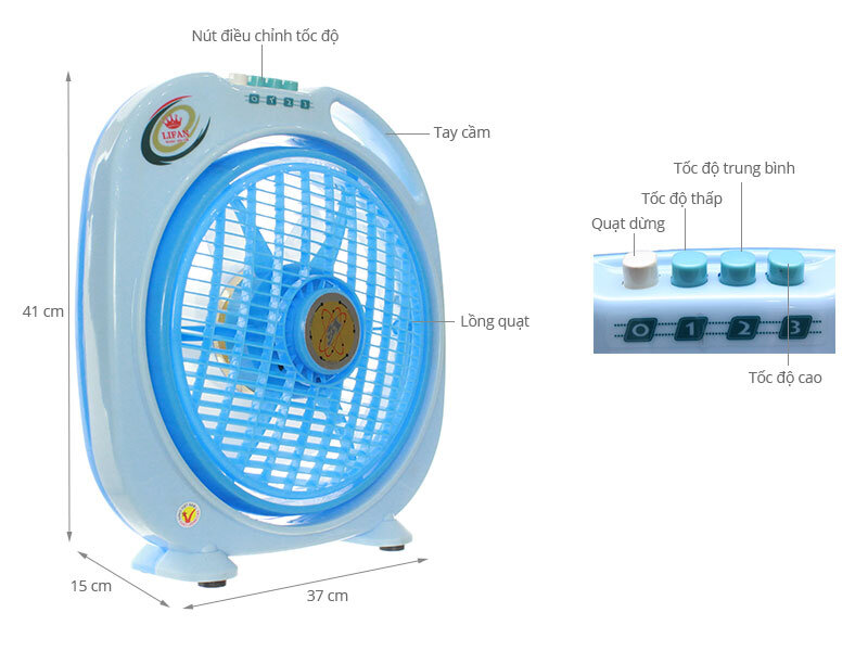 Quạt hộp Lifan HV-138 Quạt hộp Lifan HV-138