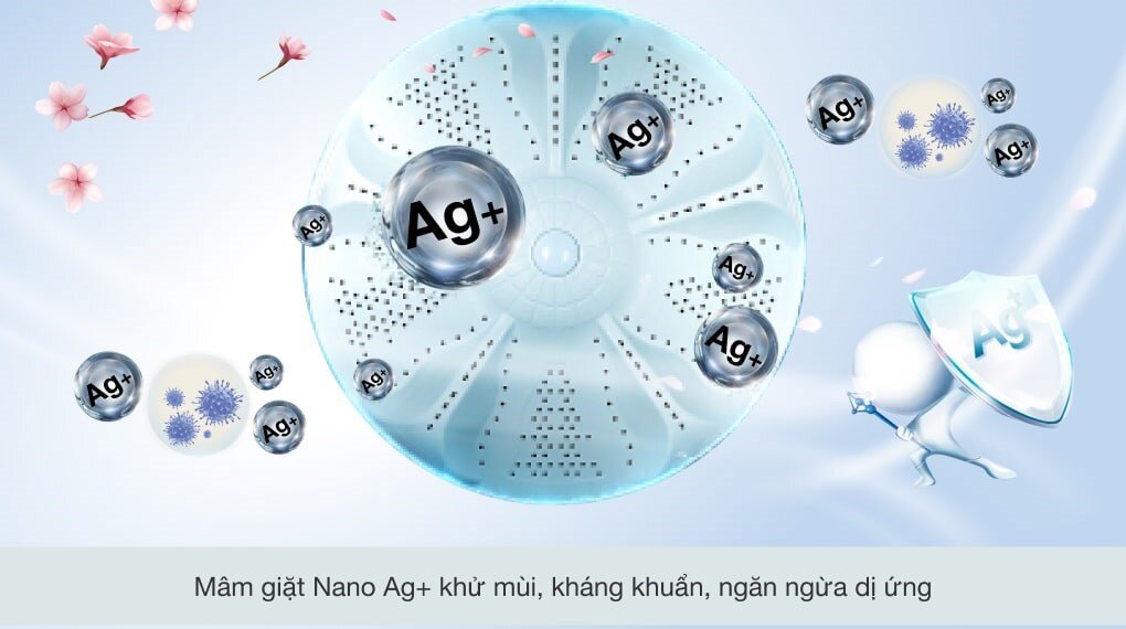 MultiJet - Máy giặt Aqua 10.5 kg AQW-FW105AT N