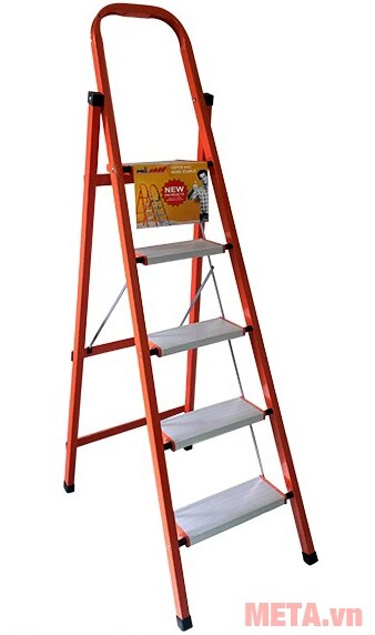 Thang khung sắt bậc nhôm bản to Pro 5 bậc PRS-05