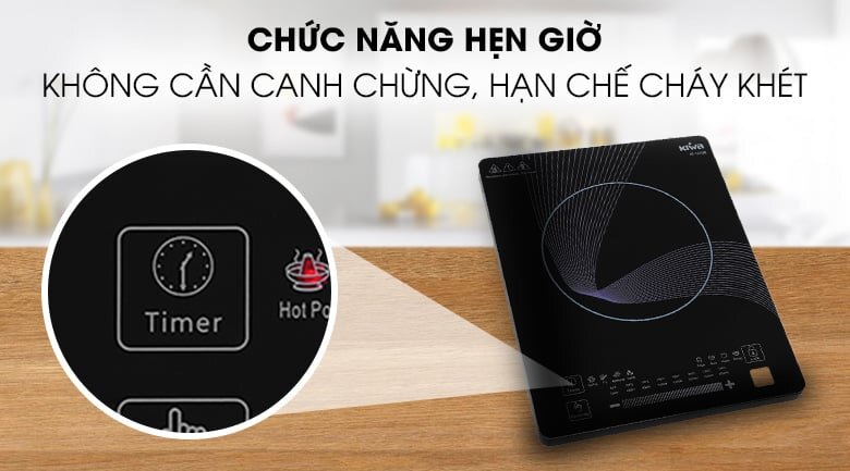 Chế độ hẹn giờ nấu tiện ích