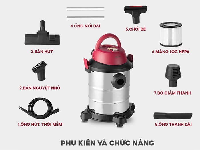 Bộ phụ kiện đi kèm máy 