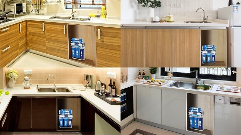 Máy lọc nước RO Hydrogen Karofi 9 lõi KHY-TN99 có thể lắp đặt dưới gầm bếp giúp tiết kiệm diện tích