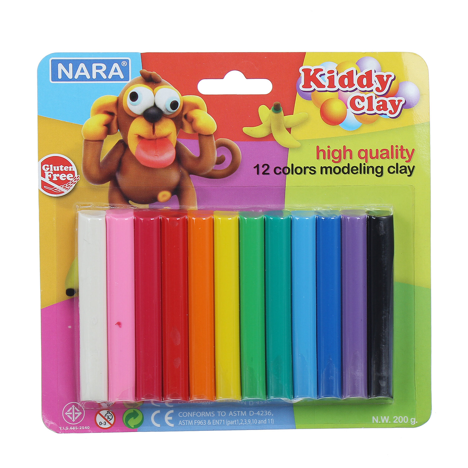  Đất nặn Kidd Clay 12 màu ST20012