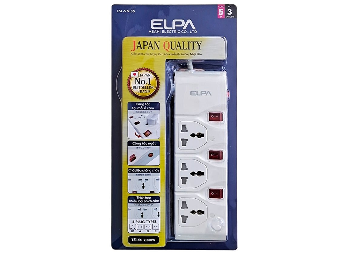 Ổ cắm điện ELPA ESL-VNI35