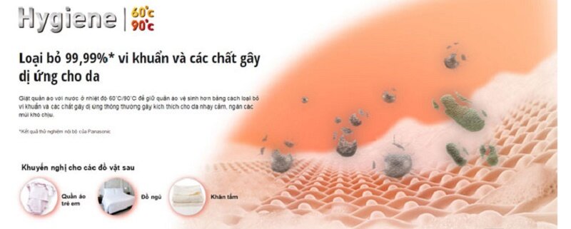 Máy giặt Panasonic Inverter 10 kg NA-120VX6LV2