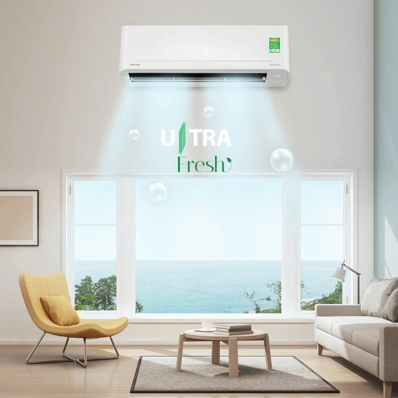 Điều hòa Toshiba Inverter 24000 BTU 1 chiều RAS-H24S4KCV2G-V lọc không khí