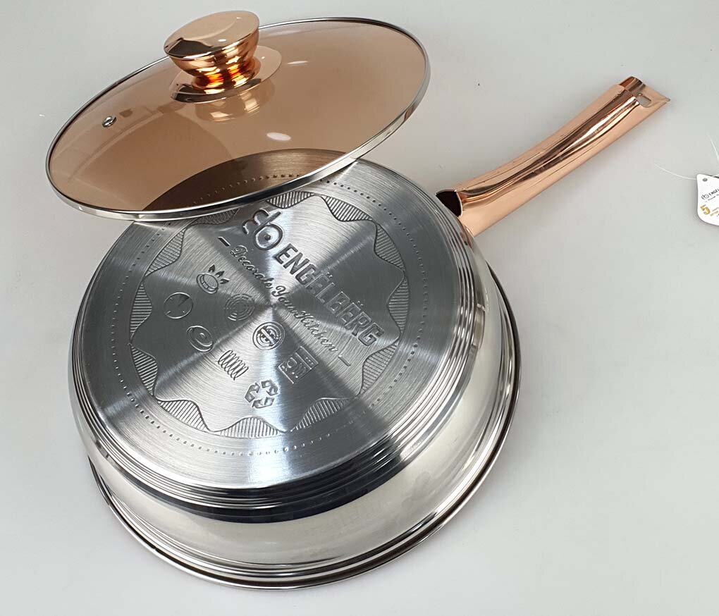 Bộ nồi chảo 6 món Engeibepg EB-8013 tích hợp đáy 5 lớp dày dặn